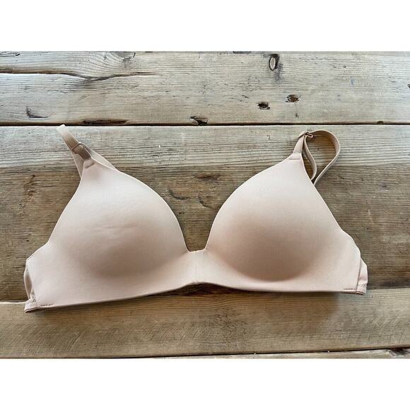 Victoria's Secret PINK Smooth Praline 36DD Wear Everywhere Push Up Wireless Bra - Picture 1 of 2